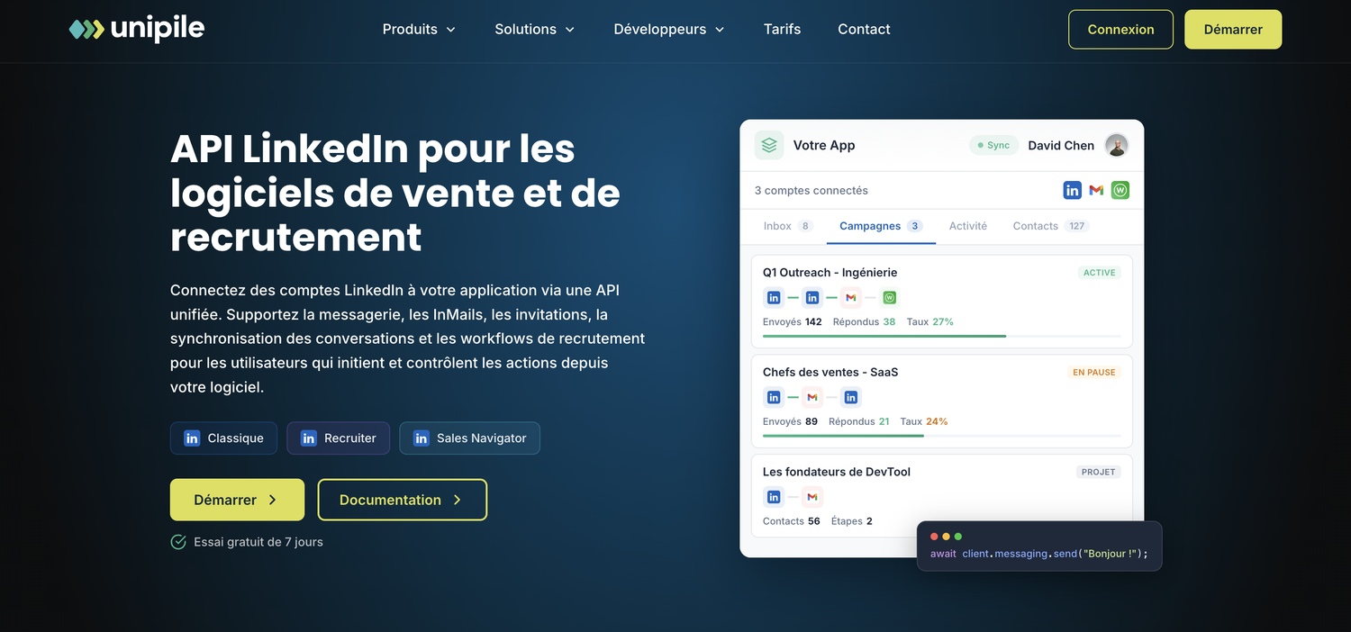 Interface Unipile